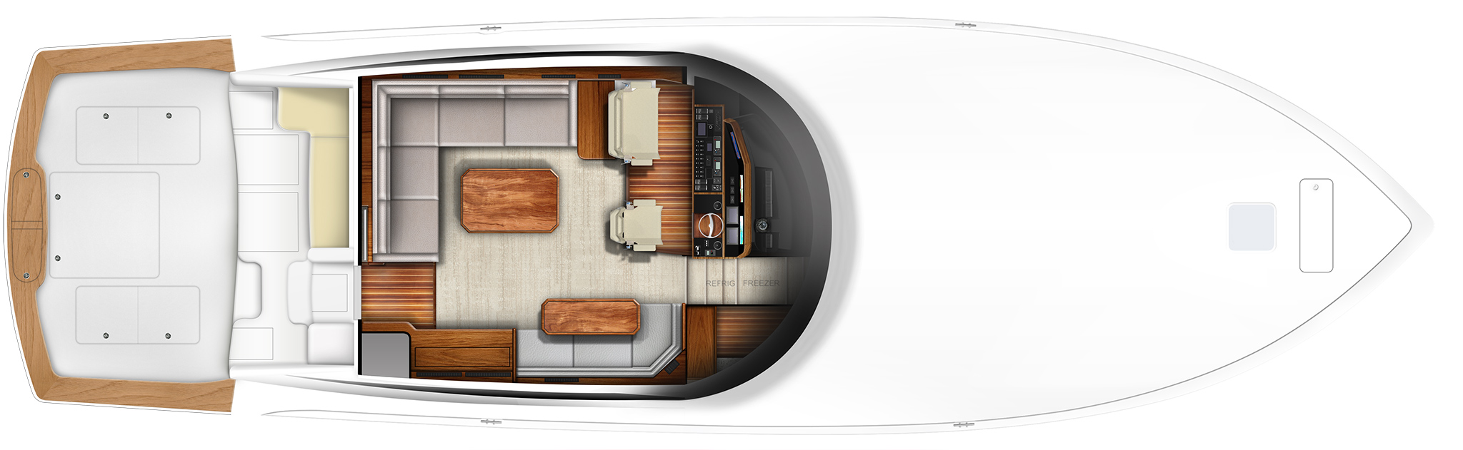 Galley Down - Three Stateroom Helm Standard